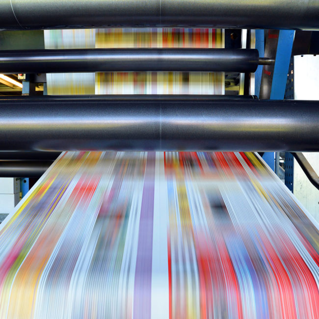 Roll offset printing machine